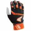 Easton Walk Off Baseball Batting Gloves - Black / Orange