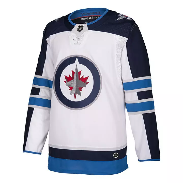 Adidas NHL Authentic Away Wordmark Jersey - Winnipeg 1 Adidas NHL Authentic Away Wordmark Jersey - Winnipeg