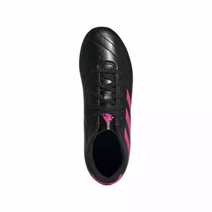 Adidas Goletto VII Firm Ground Junior Soccer Cleats - Black/Pink 2 Adidas Goletto VII Firm Ground Junior Soccer Cleats - Black/Pink - Image 2