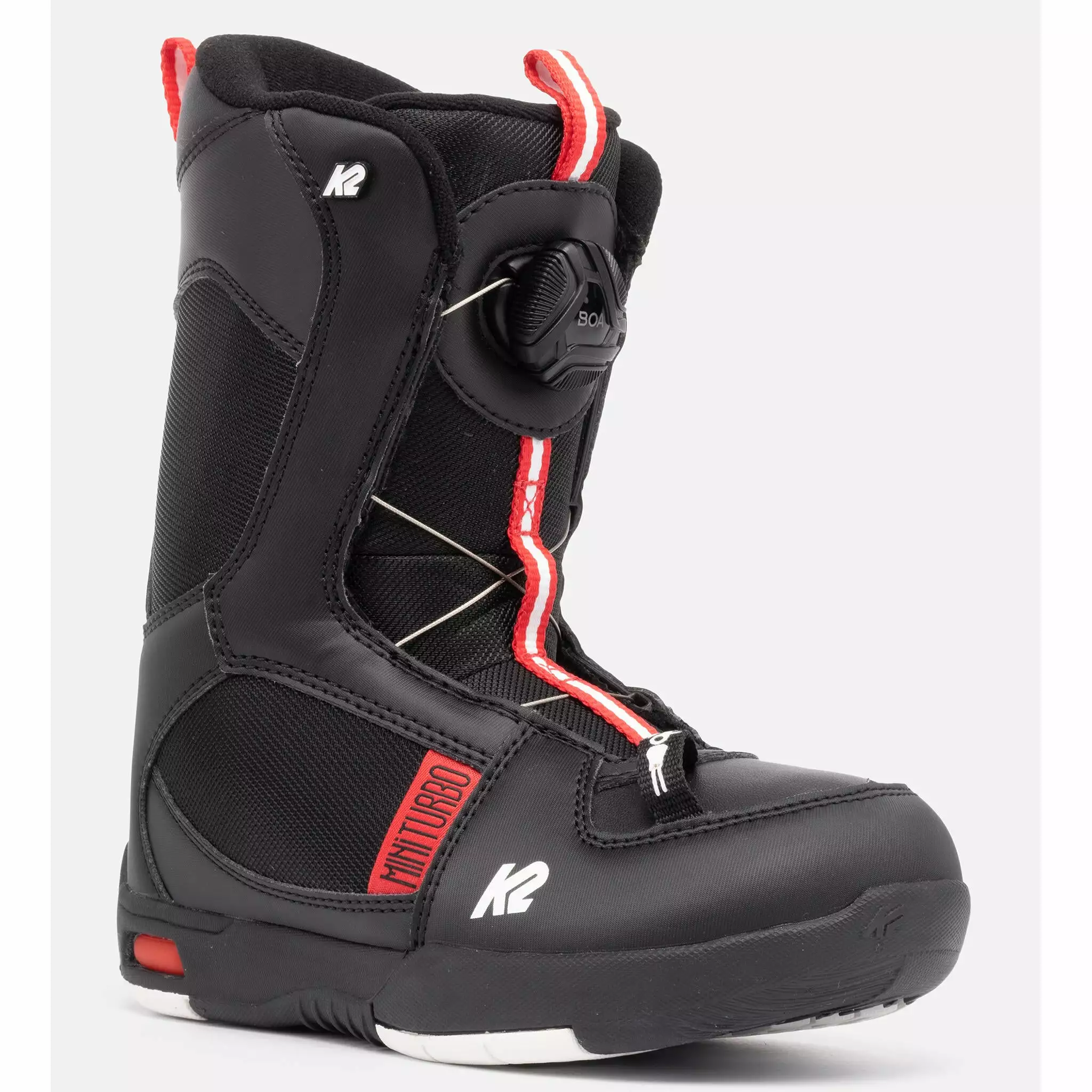 K2 Mini Turbo Junior Snowboard Boots - Black 2 K2 Mini Turbo Junior Snowboard Boots - Black - Image 2