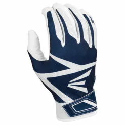 Easton Z3 Hyperskin Youth Baseball Batting Gloves - White / Navy