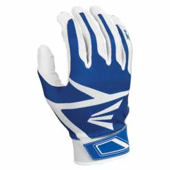 Easton Z3 Hyperskin Youth Baseball Batting Gloves - White / Royal