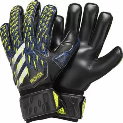 Adidas Predator Match Fingersave Goalkeeper Gloves - Black/Royal/Yellow/White