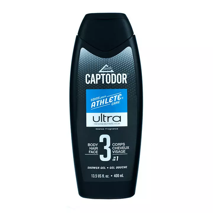 Captodor Ultra 3 In 1 Shower Gel - 400ML 1 Captodor Ultra 3 In 1 Shower Gel - 400ML