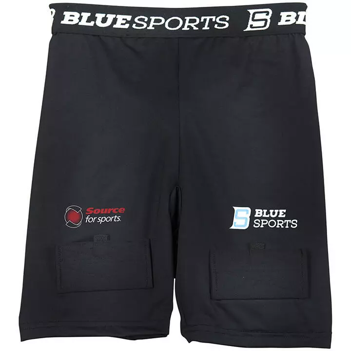 Blue Sports Source For Sports Classic Junior Compression Shorts With Cup 2 Blue Sports Source For Sports Classic Junior Compression Shorts With Cup - Image 2