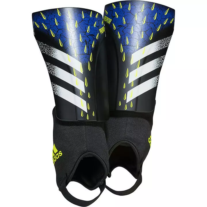 Adidas Predator Match Soccer Shin Guards - Black/White/Yellow 1 Adidas Predator Match Soccer Shin Guards - Black/White/Yellow