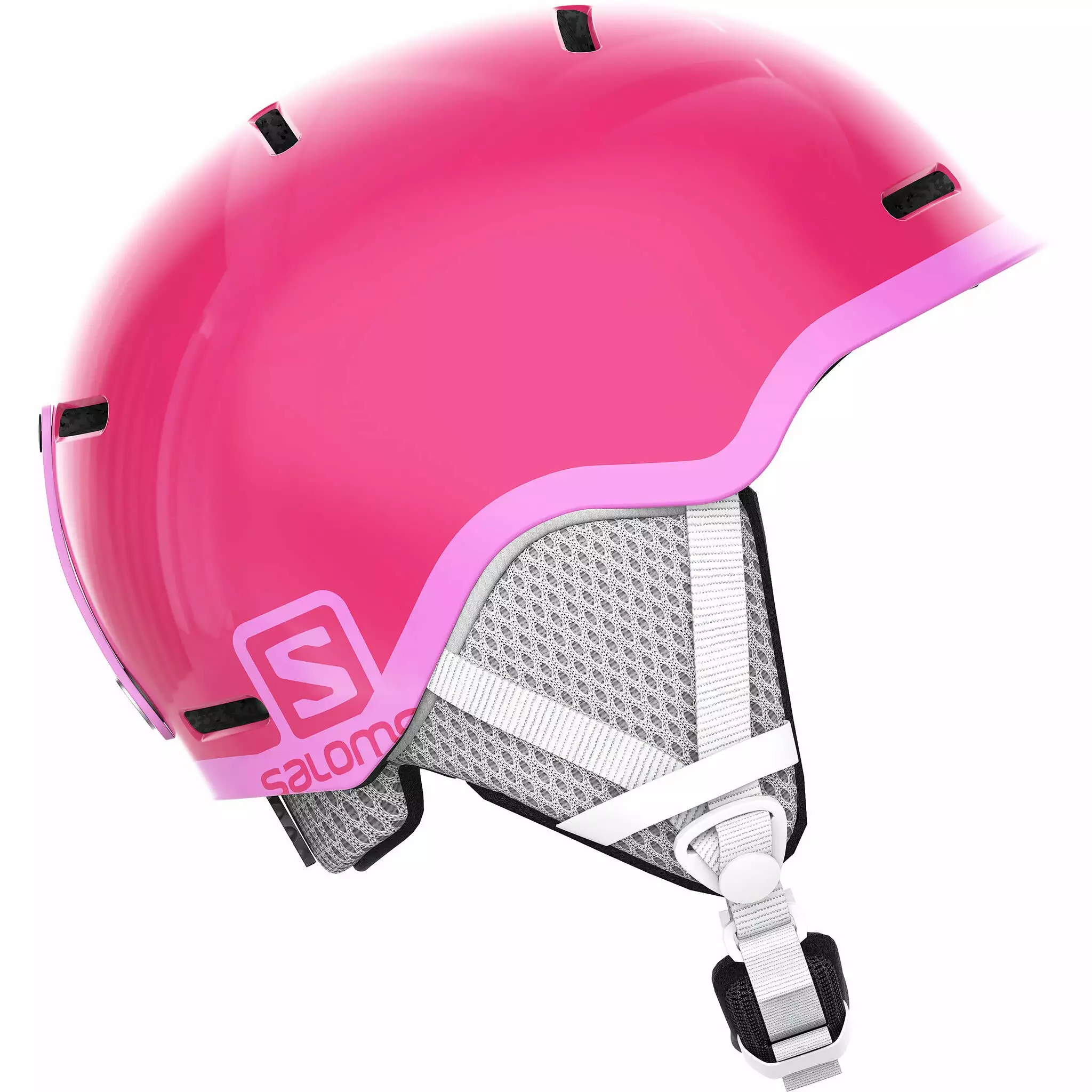 Salomon Grom Junior Ski Helmet - Glossy Pink 1 Salomon Grom Junior Ski Helmet - Glossy Pink