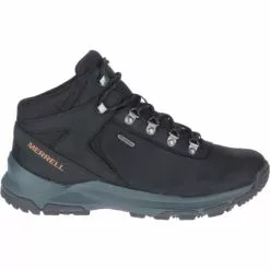 Merrell Erie Mid Men's Leather Waterproof Hiking Boots - Black