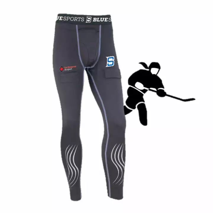 Blue Sports La Source du Sport Senior Compression Jill Pants W/Pelvic Protector 1 Blue Sports La Source du Sport Senior Compression Jill Pants W/Pelvic Protector