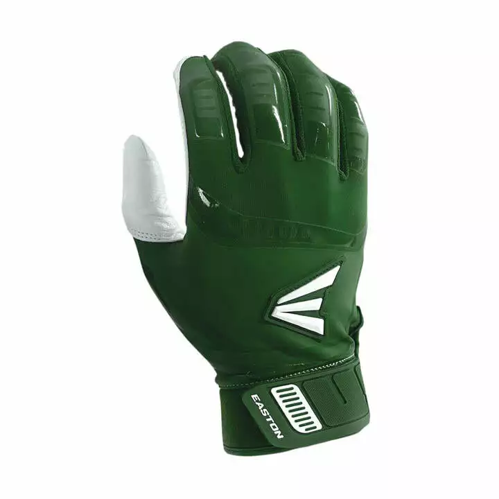 Easton Walk Off Baseball Batting Gloves - White / Green 1 Easton Walk Off Baseball Batting Gloves - White / Green