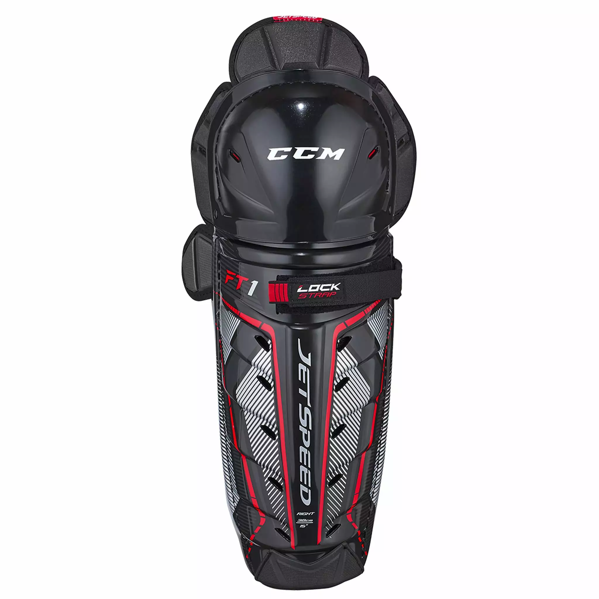 CCM JetSpeed FT1 Junior Hockey Shin Guards 1 CCM JetSpeed FT1 Junior Hockey Shin Guards