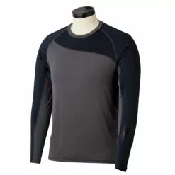 Bauer Pro Long Sleeve Base Layer Top - Dark Grey/Black (2019)