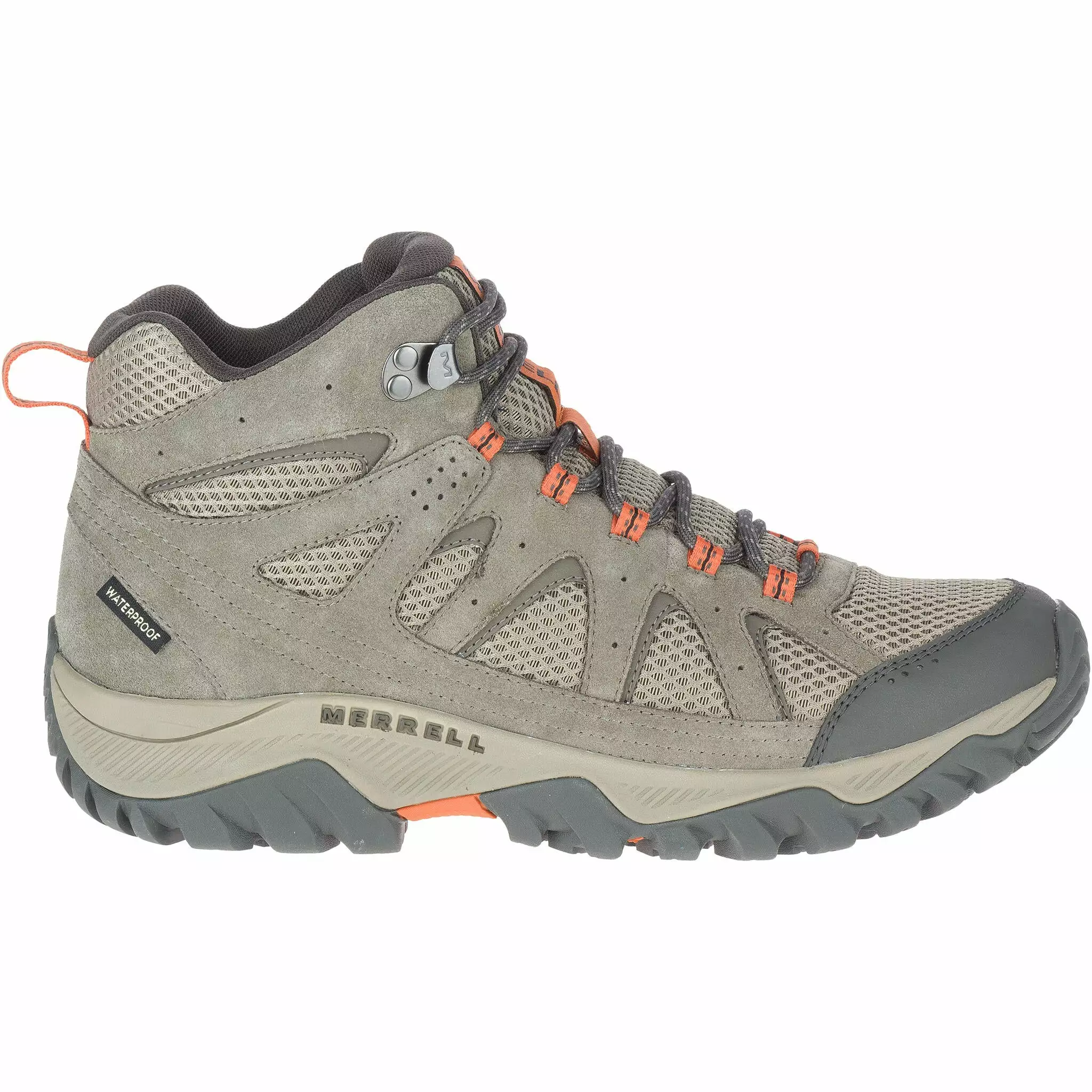 Merrell Oakcreek Mid Men's Waterproof Hiking Boots - Boulder/Apricot 1 Merrell Oakcreek Mid Men's Waterproof Hiking Boots - Boulder/Apricot