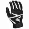 Easton Z3 Hyperskin Youth Baseball Batting Gloves - Black / Black