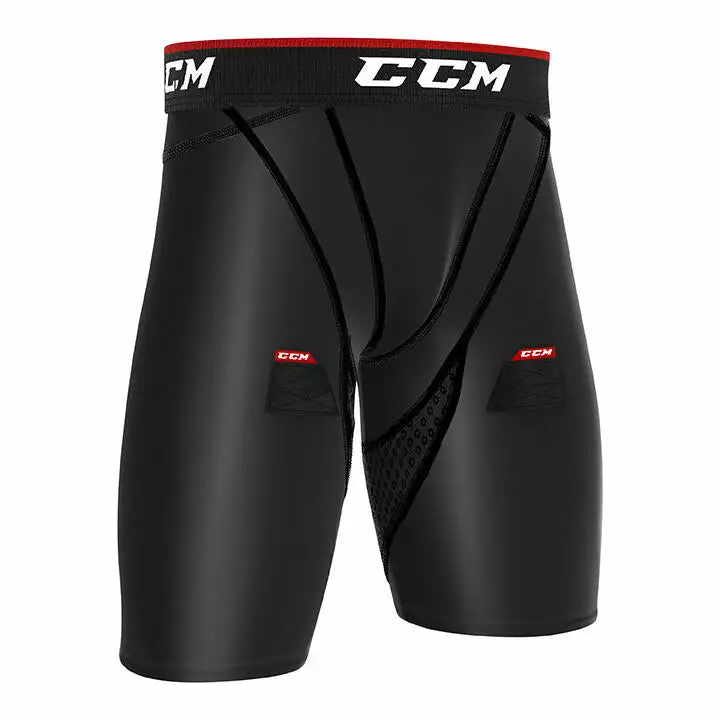 CCM Junior Compression Hockey Short With Jock/Tabs 1 CCM Junior Compression Hockey Short With Jock/Tabs