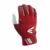 Easton Walk Off Baseball Batting Gloves - White / Red