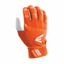 Easton Walk Off Baseball Batting Gloves - White / Orange