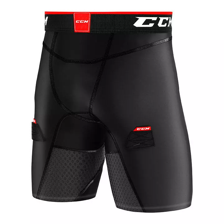 CCM Junior Compression Hockey Short With Jock/Tabs 2 CCM Junior Compression Hockey Short With Jock/Tabs - Image 2