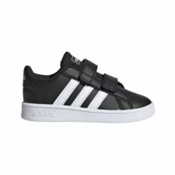 Adidas Grand Court Youth Shoes - Black/White/White