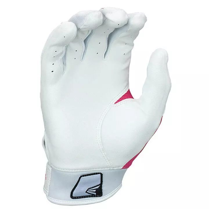 Easton HF3 Hyperskin Fastpitch Girl's Batting Gloves - White / Pink 2 Easton HF3 Hyperskin Fastpitch Girl's Batting Gloves - White / Pink - Image 2