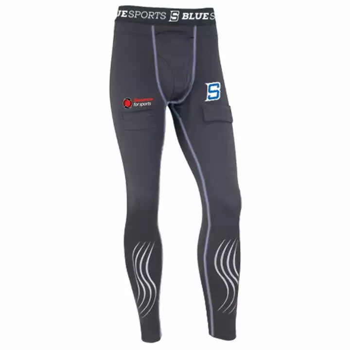 Blue Sports La Source du Sport Senior Compression Pant With Cup 1 Blue Sports La Source du Sport Senior Compression Pant With Cup