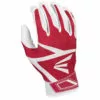 Easton Z3 Baseball Batting Gloves - White / Red