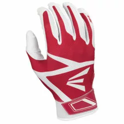 Easton Z3 Baseball Batting Gloves - White / Red