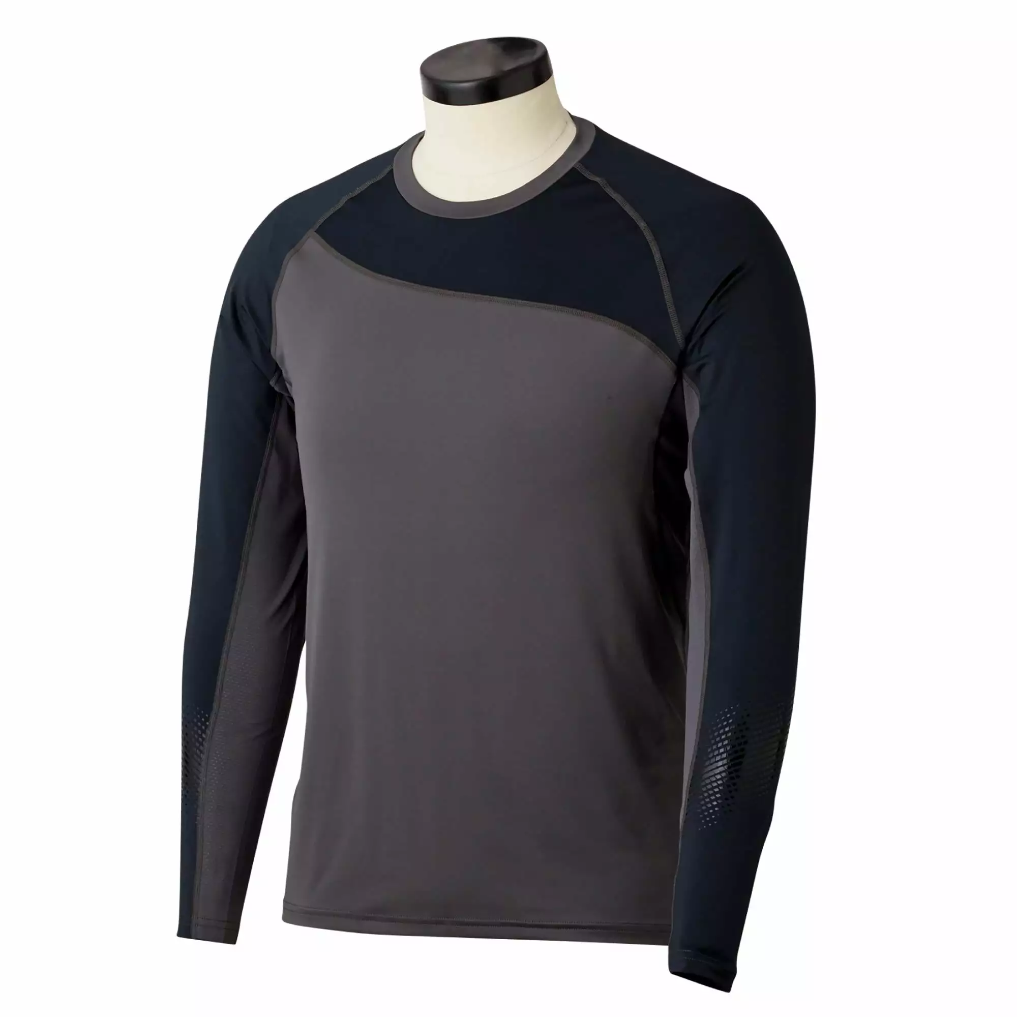 Bauer Pro Youth Long Sleeve Base Layer Top - Dark Grey/Black (2019) 1 Bauer Pro Youth Long Sleeve Base Layer Top - Dark Grey/Black (2019)
