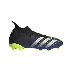 Adidas Predator Freak 2 Firm Ground Men's Soccer Cleats - Black/White/Yellow